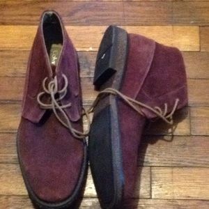 Calvin Klein men suede mauve color chuckka